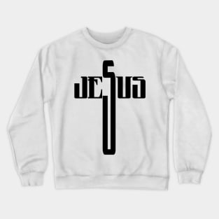 Jesus Text Crewneck Sweatshirt